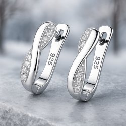 Piękne kolczyki srebrne 925 angielskie dla niej