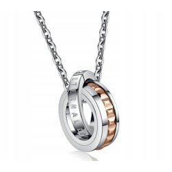Naszyjnik wieczna miłość damski dla zakochanych stal chirurgiczna 316L