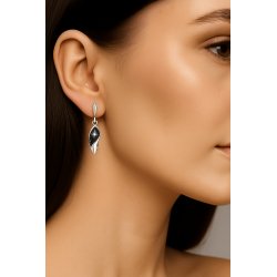 Piękne kolczyki srebrne noc kairu kolczyki sztyfty wkrętki srebro próba 925