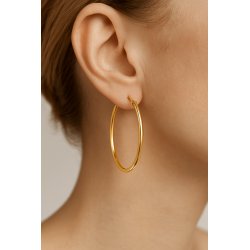 Kolczyki srebrne koła kółka damskie srebro pozłacane 925