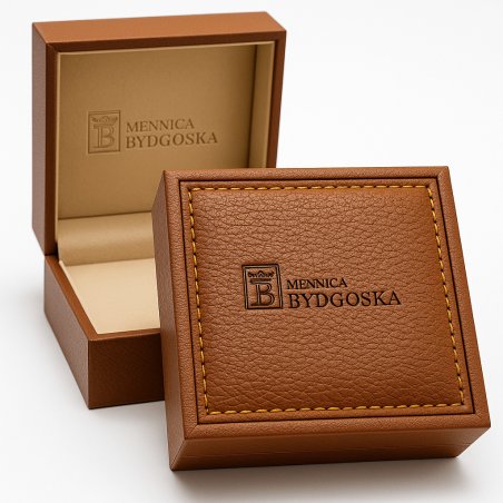 Szkatułka na biżuterie brązowa elegancka firmowa kuferek organizer kasetka