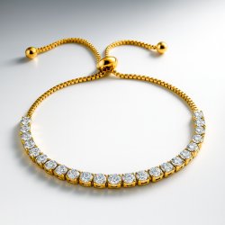 Bransoletka pozłacana damska regulowana stal chirurgiczna szlachetna 316L