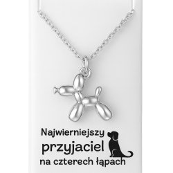 Srebrny damski naszyjnik w butelce piesek balon srebro próba 925