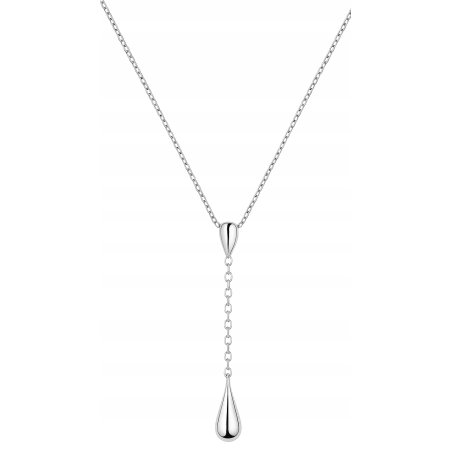 Naszyjnik damski srebrny łańcuszek krople srebro próba 925 regulowany