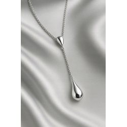 Naszyjnik damski srebrny łańcuszek krople srebro próba 925 regulowany