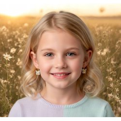 Kolczyki srebrne pozłacane wiszące motylki dla dziewczynki srebro 925