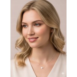 Naszyjnik damski srebrny łańcuszek serca srebro próba 925 regulowany