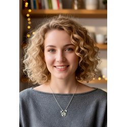 Naszyjnik damski srebrny świat podróż samolot srebro próba 925 regulowany