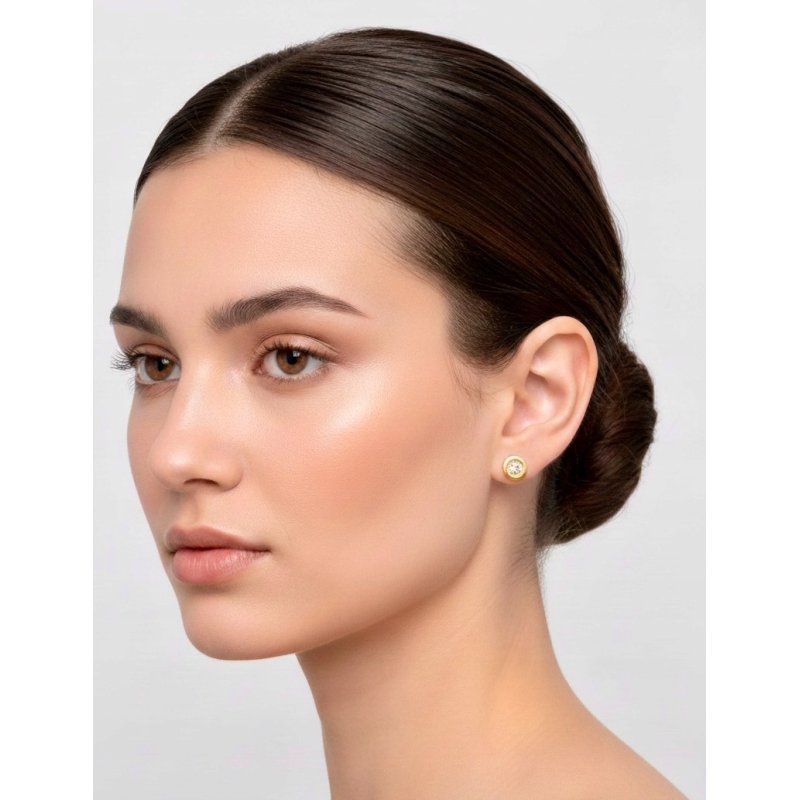 Złote kolczyki damskie kółka złoto próba 333 sztyfty wkrętki na święta