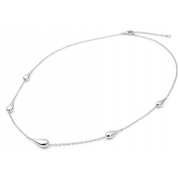 Naszyjnik damski srebrny łańcuszek krople srebro próba 925 regulowany