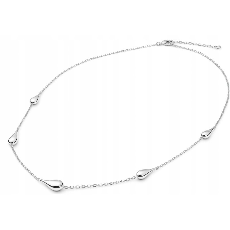 Naszyjnik damski srebrny łańcuszek krople srebro próba 925 regulowany