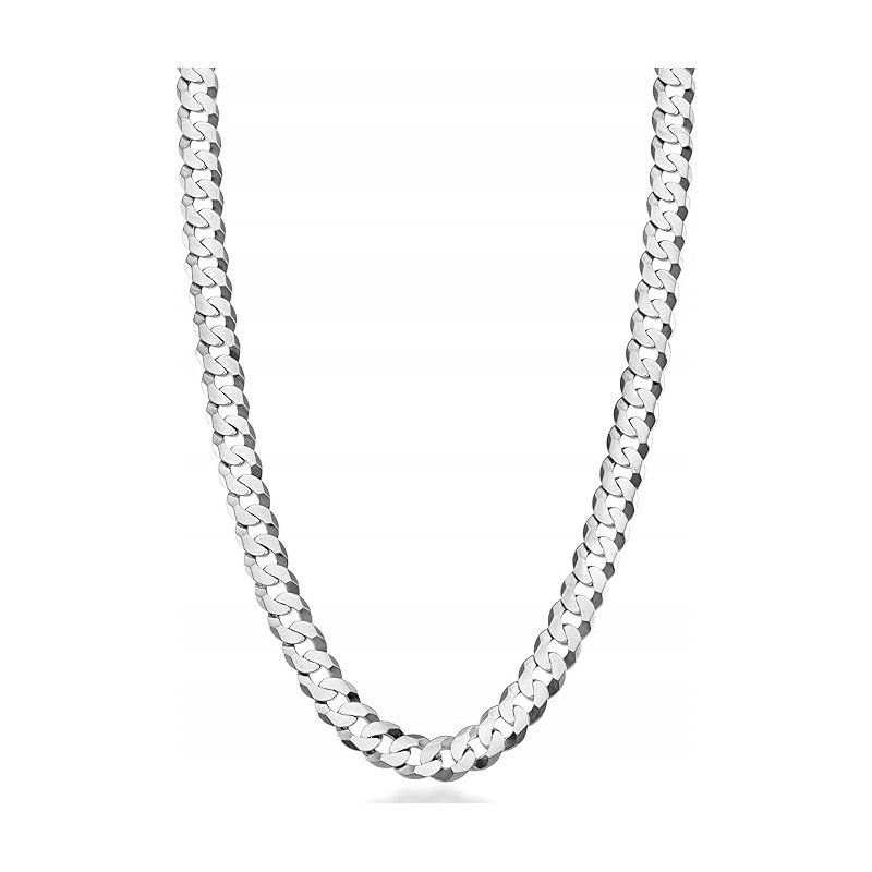 Łańcuszek srebrny naszyjnik męski pancerka 55 cm srebro próba 925