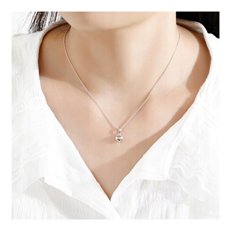 Naszyjnik srebrny 925 łańcuszek z zawieszką serce damski srebro próba 925