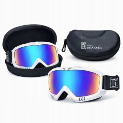 Gogle PRIMS MIRRAVO2 multisportowe lustrzane wielokolorowy viaro UV400 regulowane etui ochronne