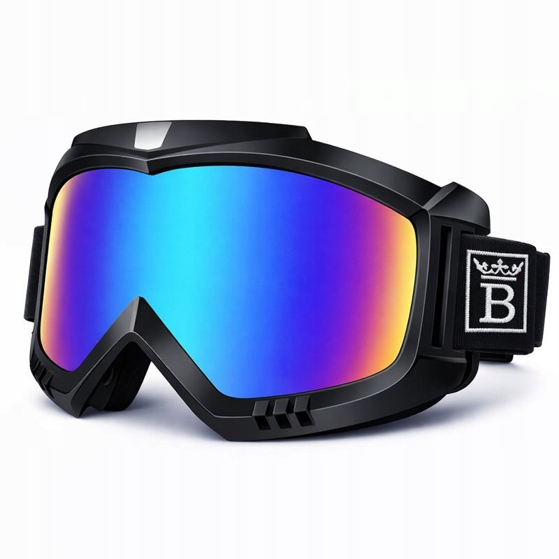 Gogle PRIMS MIRRAVO1 multisportowe lustrzane UV400 regulowane etui ochronne