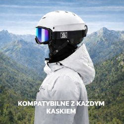 Gogle PRIMS MIRRAVO1 multisportowe lustrzane UV400 regulowane etui ochronne