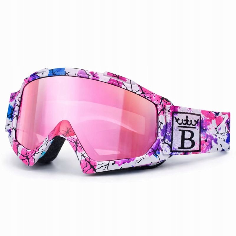 Gogle damskie kolorowe MB Velocity Prism4 multisportowe UV400 regulowane etui ochronne