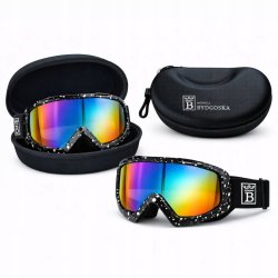 Gogle MB Velocity Prism1 multisportowe lustrzane wielokolorowy viaro UV400 regulowane etui ochronne