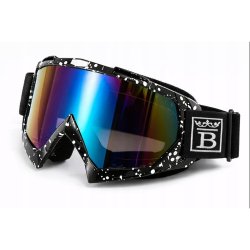 Gogle MB Velocity Prism1 multisportowe lustrzane wielokolorowy viaro UV400 regulowane etui ochronne