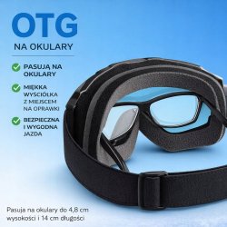 Gogle MB Velocity Prism1 multisportowe lustrzane wielokolorowy viaro UV400 regulowane etui ochronne