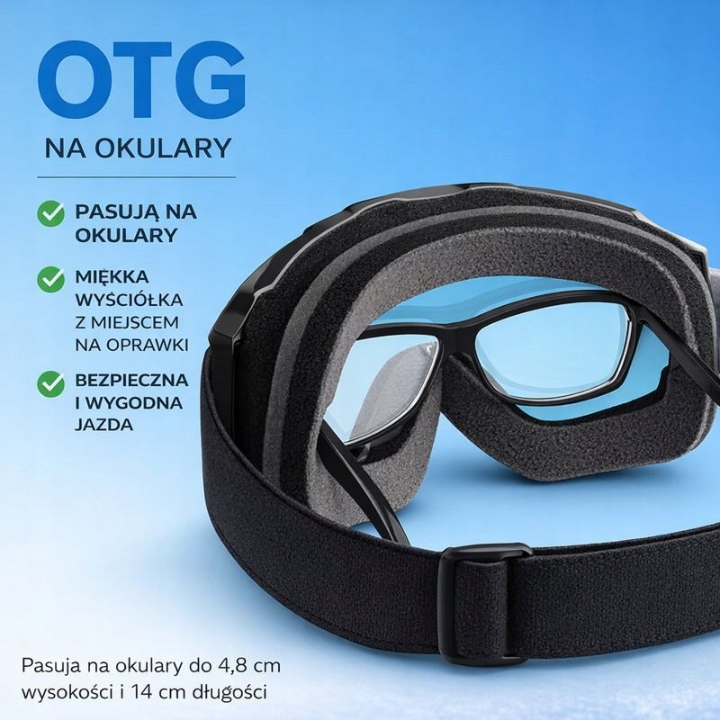 Gogle MB Velocity Prism1 multisportowe lustrzane wielokolorowy viaro UV400 regulowane etui ochronne