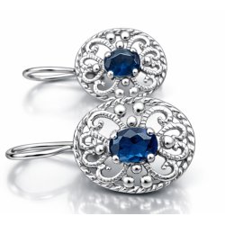 Piękne kolczyki srebrne ażurowe srebro 925