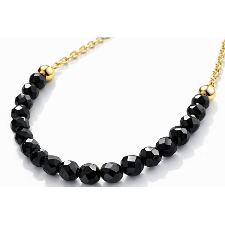 Srebrny naszyjnik pozłacany damski z turmalinem srebro 925