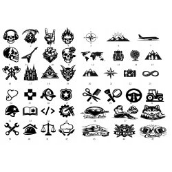 Bransoletka męska skórzana potrójna brązowe koraliki stal 316L grawer