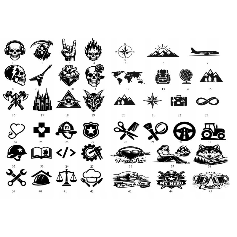 Bransoletka męska skórzana potrójna brązowe koraliki stal 316L grawer