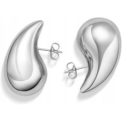 Duże kolczyki krople łezki kropelki sztyfty wkrętki tears stal szlachetna