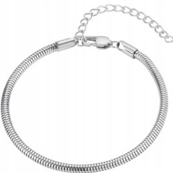 Bransoletka modułowa damska do charms regulowana stal chirurgiczna 17,5 cm