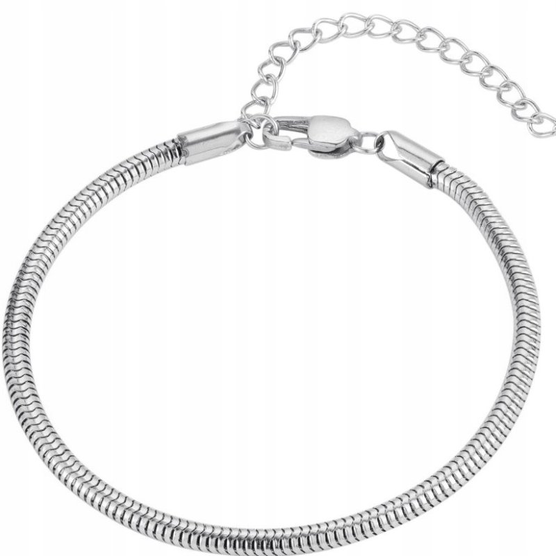 Bransoletka modułowa damska do charms regulowana stal chirurgiczna 17,5 cm