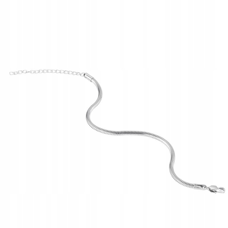 Bransoletka modułowa damska do charms regulowana stal chirurgiczna 17,5 cm