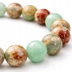 Bransoletka damska jaspis cesarski morska regulowana