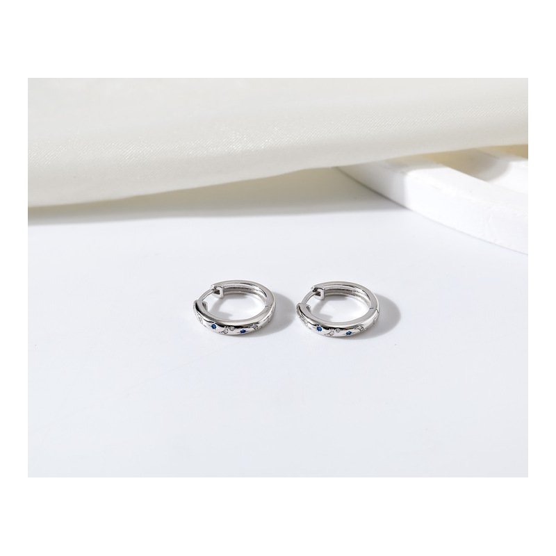 Srebrne kolczyki angielskie koła kółka księżyc srebro próba 925 oryginalne