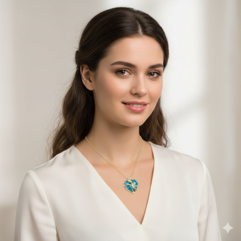 Srebrny naszyjnik łańcuszek damski srebro pozłacane 925 srebrny łańcuszek z zawieszką