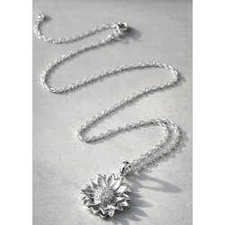Srebrny Naszyjnik Kwiat słonecznik srebro 925