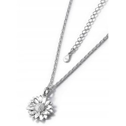 Srebrny Naszyjnik Kwiat słonecznik srebro 925