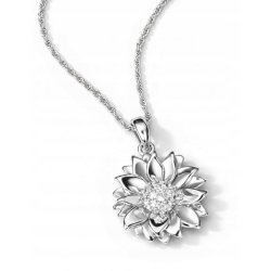 Srebrny Naszyjnik Kwiat słonecznik srebro 925