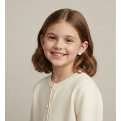 Srebrne kolczyki kwiatki stokrotki srebro próba 925 sztyfty wkrętki