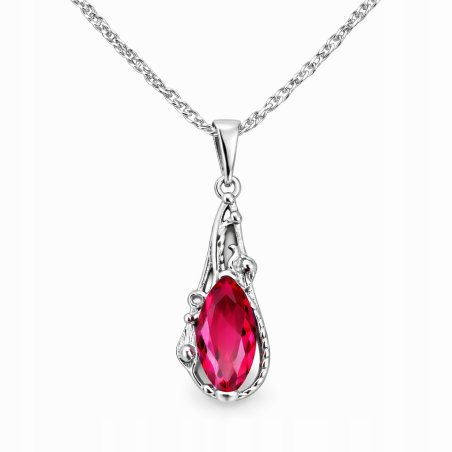 Naszyjnik damski srebrny elegancki cyrkonia srebro próba 925