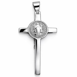Srebrny męski mały krzyż wisiorek zawieszka krzyżyk srebro próba 925