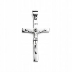 Srebrny męski duży krzyż wisiorek zawieszka krzyżyk srebro próba 925