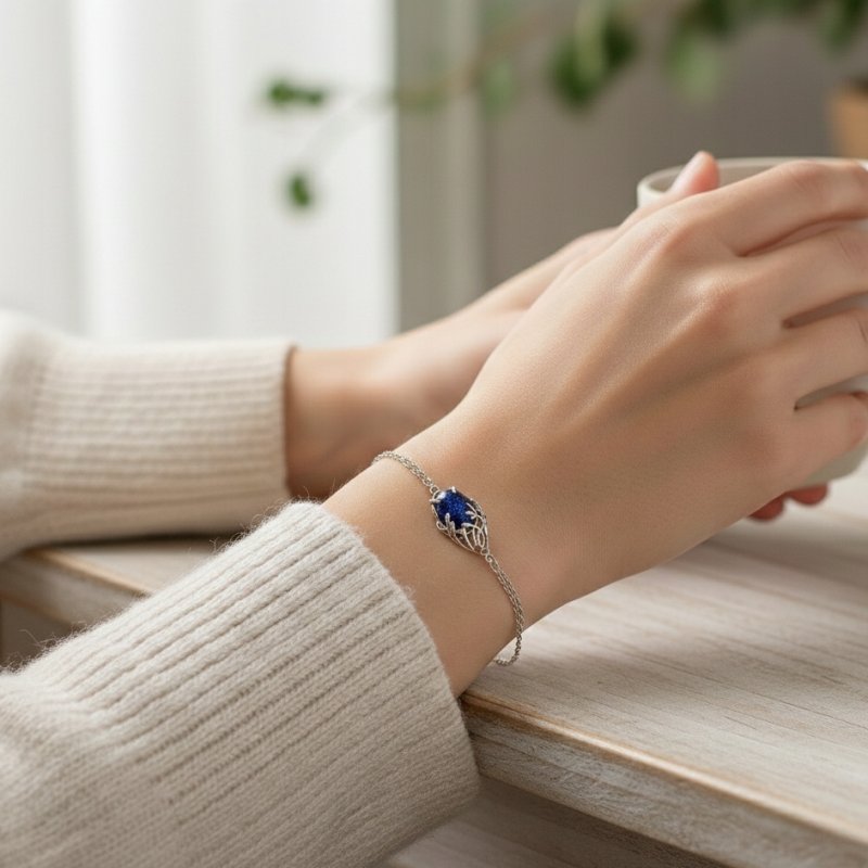 Bransoletka damska srebrna Noc Kairu srebro próba 925