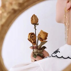 Długie kolczyki wiszące celebrytki pozłacane stal chirurgiczna 316L