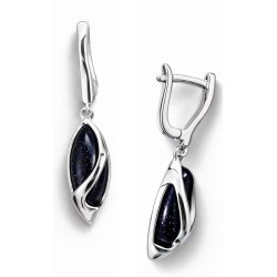 Długie kolczyki srebrne noc kairu wiszące kolczyki srebro 925 angielskie