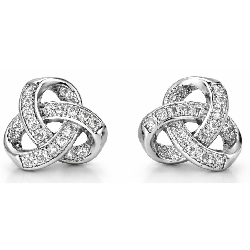 Kolczyki srebrne wkrętki sztyfty damskie srebro próba 925 dla kobiety