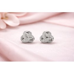 Kolczyki srebrne wkrętki sztyfty damskie srebro próba 925 dla kobiety