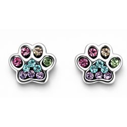 Kolczyki srebrne łapki dla dziewczynki dzieci sztyfty wkrętki srebro 925