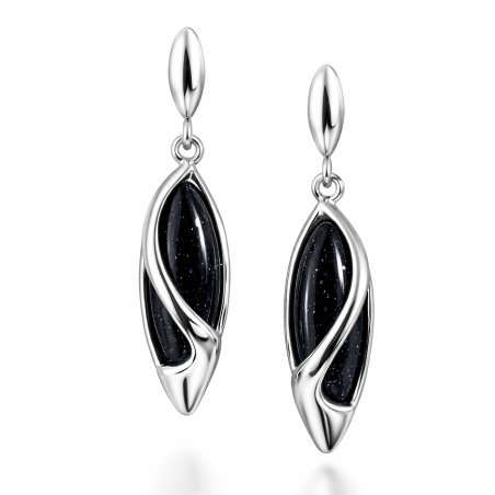 Piękne kolczyki srebrne noc Kairu kolczyki sztyfty wkrętki srebro próba 925